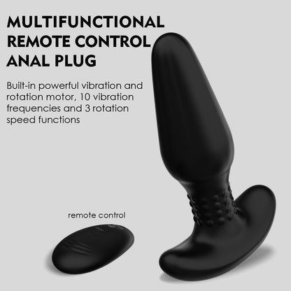 New Rotating Anal Plug Sex Toys Butt Remote Control Wireless Anal Plug Vibrator For Women