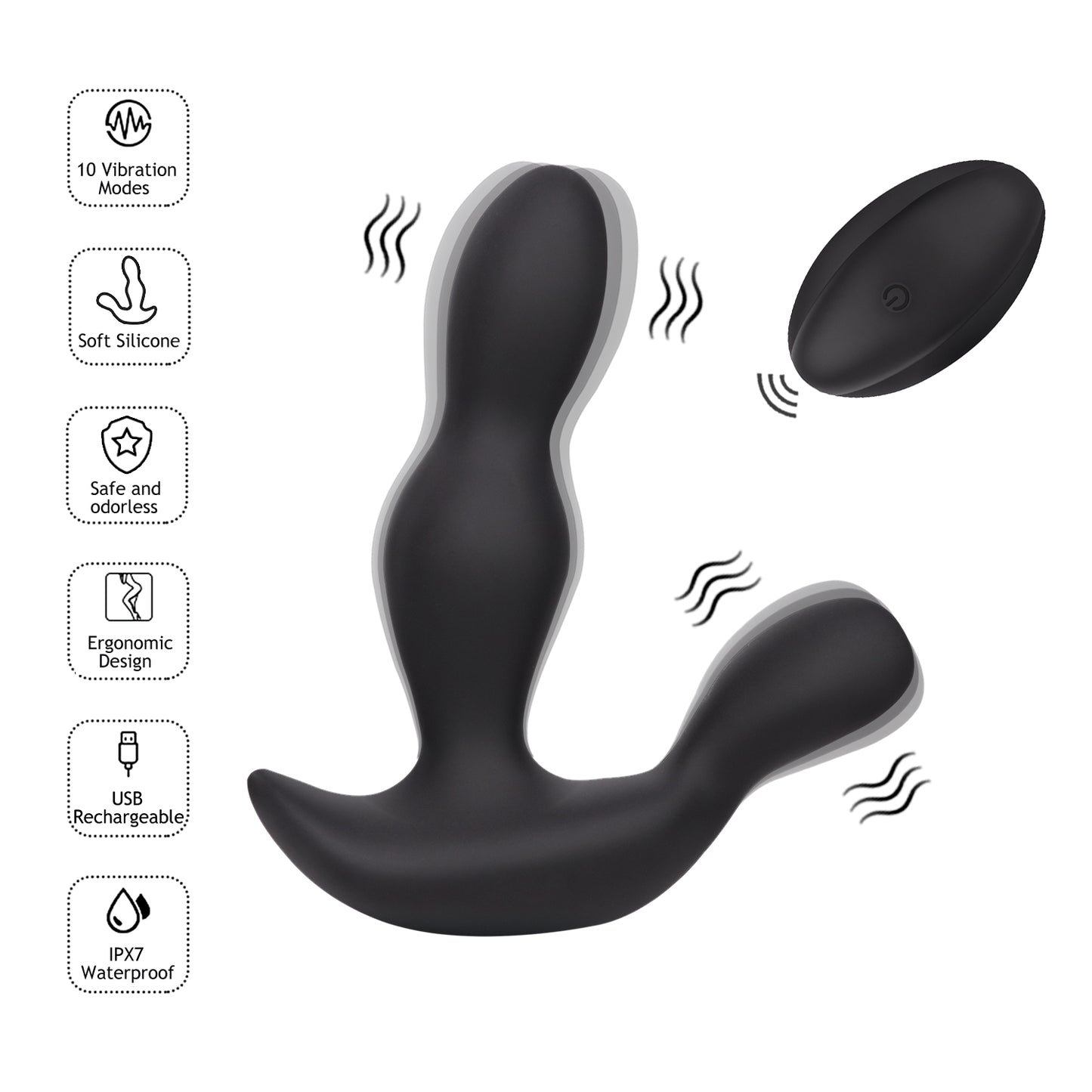 RICHARD-Custom Colour Wireless Remote Control Silicone Anal Sex Toys Prostate Massager