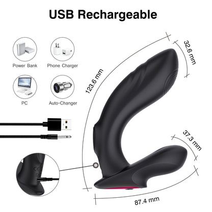 RALF-Silicone Prostate Sex Toy Slapping Anal Butt Plug with Remote For Men