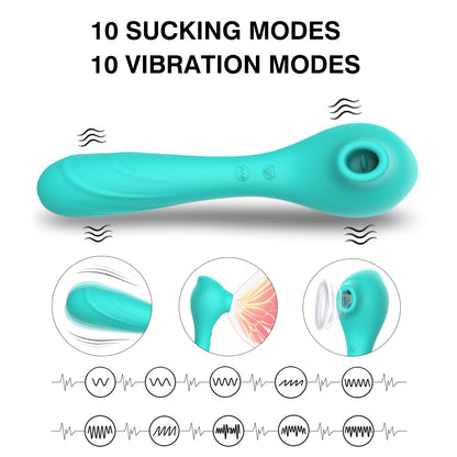 ELLIE-Sex Toys Woman Double Stimulator Clit Sucker Stimulator Vagina Nipple Sucker Clitoris Vibrator