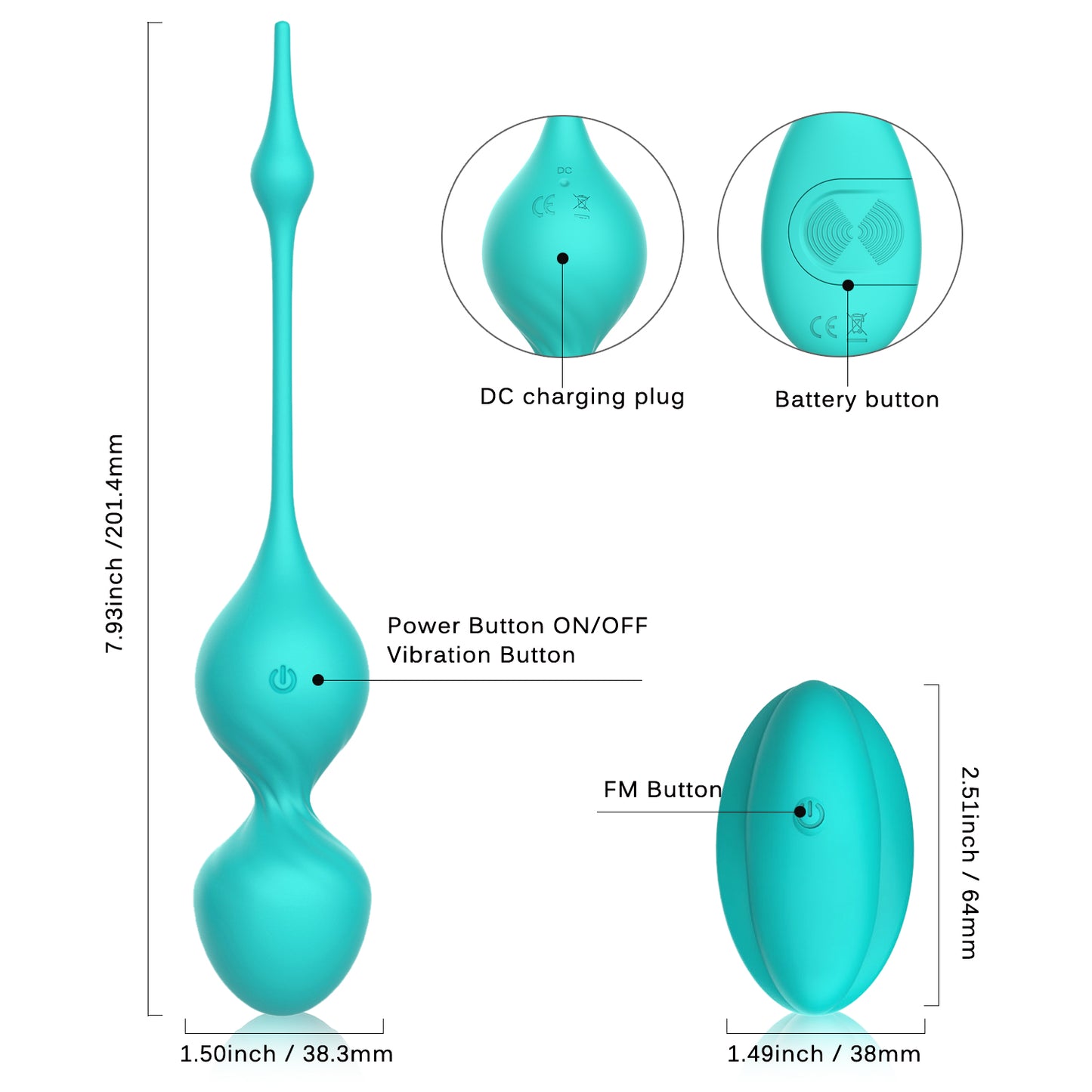 ELSA-Silicone Love Wireless Egg Vibrator Rose