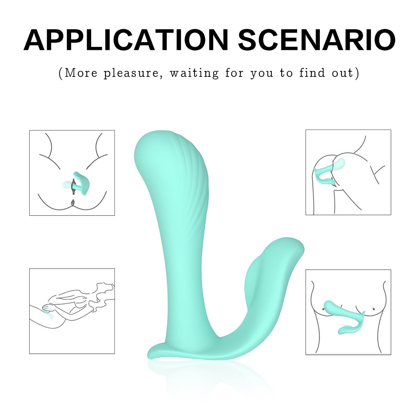 JULIA-10 Speeds Remote Control Adult Sex Toy Double Headed Wearable Dildo Panty Vibrator For Women